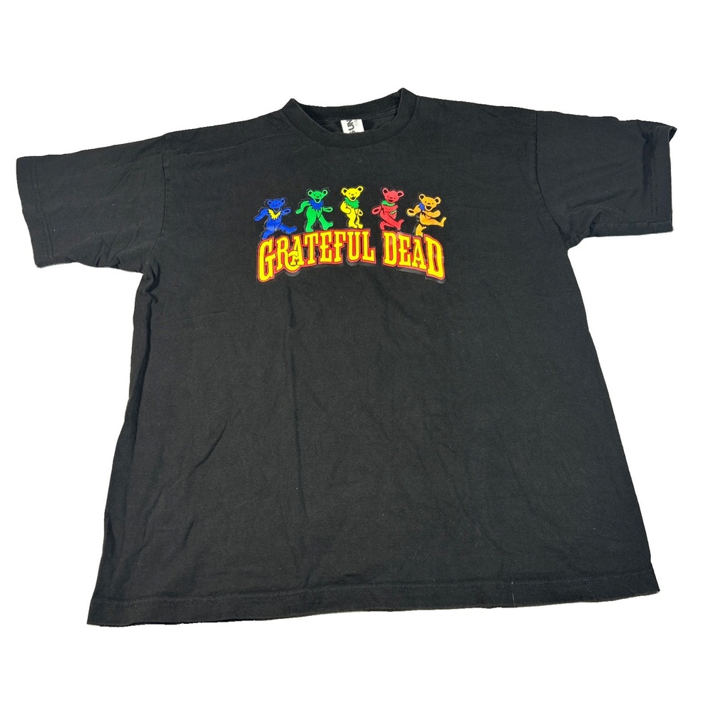 Grateful Dead Dancing Bears Retro Short Sleeve T-shirt Size XL VTG